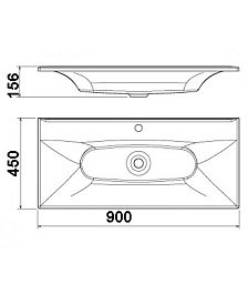  Мебельная раковина Болеро 90 – фотография-2